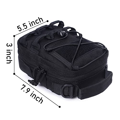 Tactical Molle Emt Pouch First Aid Ifak Pouch Utility Medical Bag (Black) #TOP3
