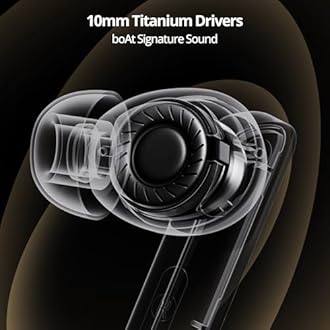 Boat Airdopes 800, Dolby Audio, Adaptive EQ by Mimi, 4Mics AI ENx, App Support, Fast Charge, Low Latency, IPX5, v5.3 Bluetooth TWS in Ear Earbuds Wireless Earphones with mic (Interstellar Blue)