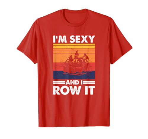 Funny Water Sports Whitewater Rafting T-Shirt, Men, Red, X-Large