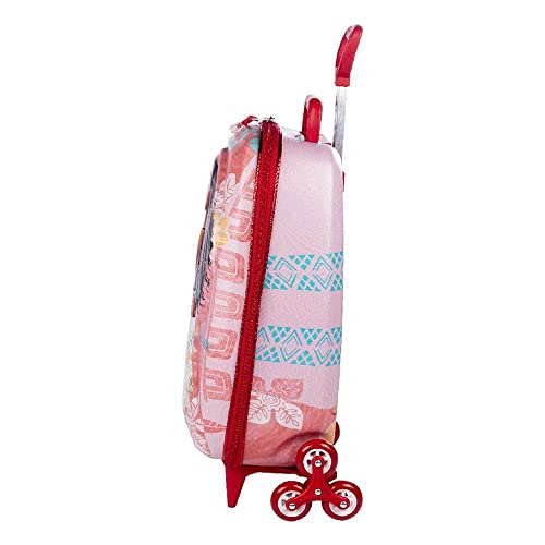 Mochila Infantil Princesa Moana Disney Rodinha Tripla Maxtoy