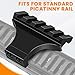PUKESI Picatinny Offset Rail Mounts, 45 Degree 3 4 5 Slots Offset Picatinny Rails 45° Angle Mount Aluminum Low Profile for Flashlight Laser Sight Optics (5 Slot - 2 Pack)