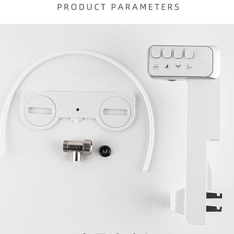ABS Household Bidet With No Electricity Push-button Function Foldable Nozzle Smart Toilet Seat — view 4
