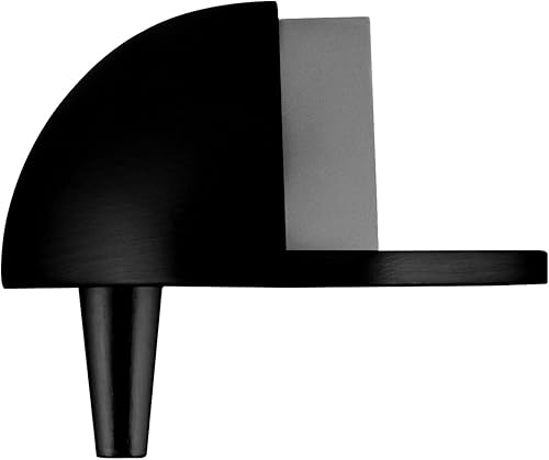 Vista 3 de Design House Design House 189134 - Protector de pared para puerta con tapón de goma, color negro mate, 5 unidades, 189134