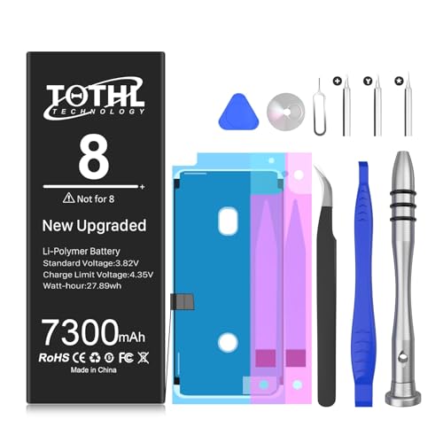 Battery for iPhone 8 [7300mAh](2025 New Version) New 0 Cycle Battery Replacement for iPhone 8 A1863 A1905 A1906 with Complete Professional Repair Tools Kits