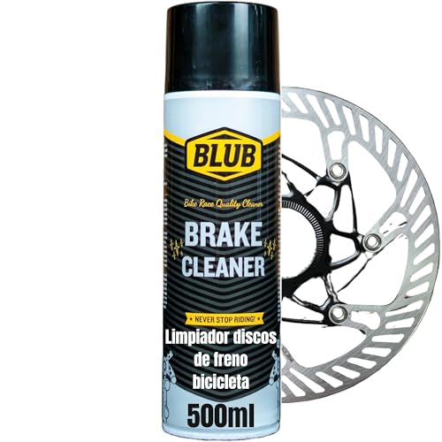 BLUB Brake Cleaner 500ml | Limpiador Discos de Freno Bicicleta | Limpia Frenos de Disco Bicicleta, Mantenimiento Bici | Accesorios Ciclismo para Frenos Bicicleta Montaña MTB, BMX y Bici Carretera