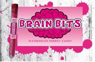 Brain Bits Watermelon Flavored Caffeinated Candy 3 Pack