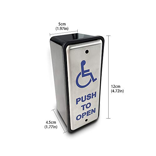 Olideauto Commercial Handicap Door Opener Swing Door For The Disabled With Wired Narrow Rectangle Handicap Push Buttons Olide-515 #TOP2