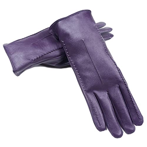Gants en cuir pour femmes UKKO style urbain pour sorties d'automne et d'hiver