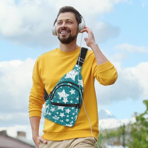 Bolso bandolera con estampado de estrellas y cierre de cremallera 3