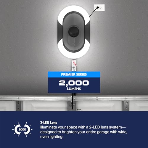 Image of Chamberlain 1-1 /4 HP Belt Drive Smart Garage Door Opener with Built-in Camera, Dual LED Lighting, Battery Backup, and myQ Connectivity