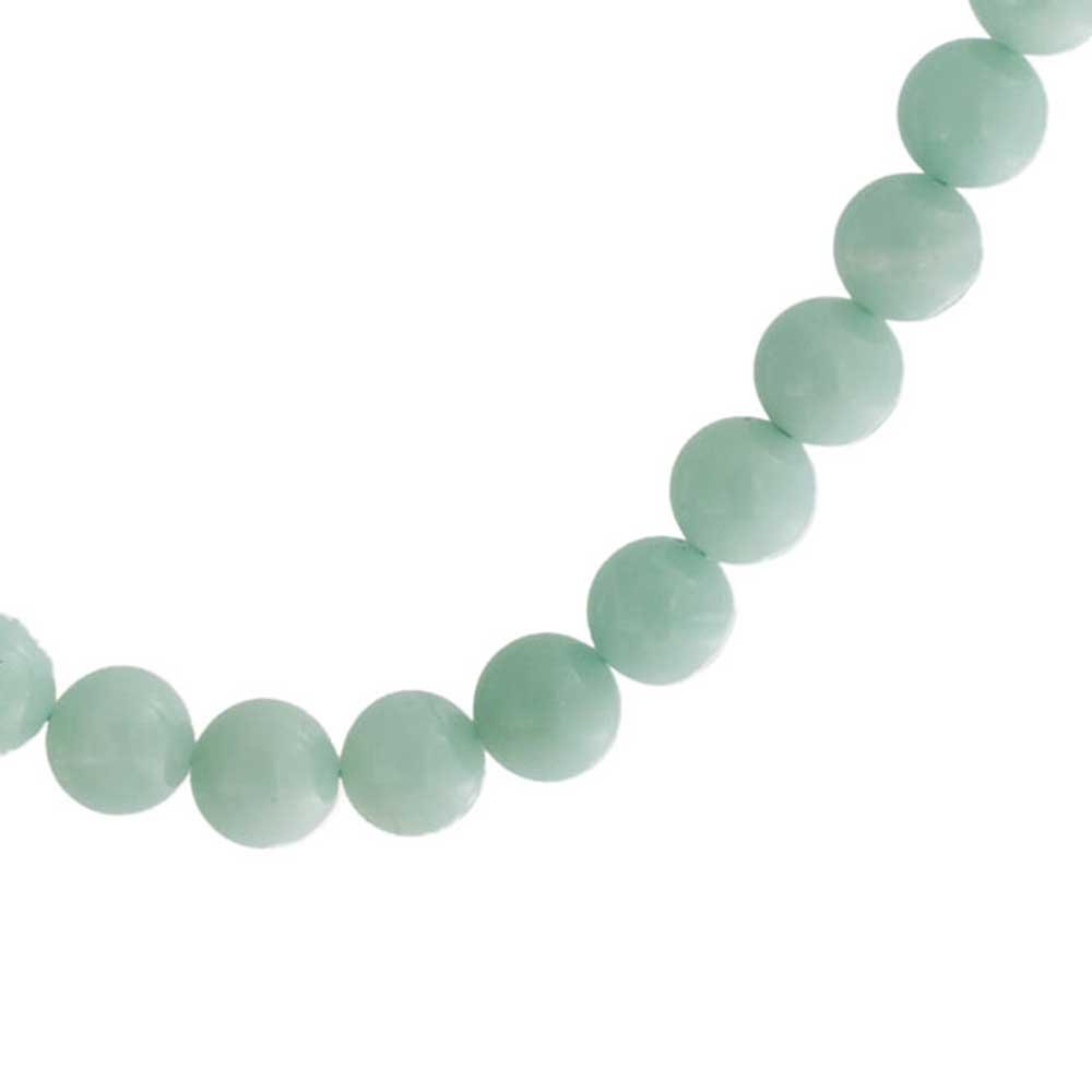 Collana girocollo classica semplice annodata a mano con filo di perle rotonde da 10MM in pietre semipreziose, gioielli occidentali per donne, chiusura a barretta, lunghezza 15 17 19 pollici.