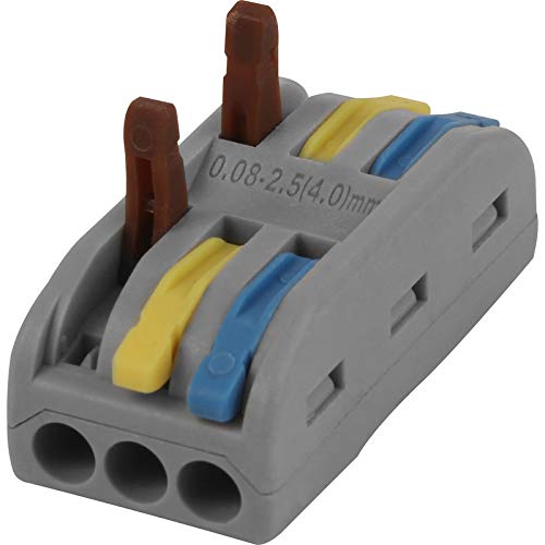 Quick Connectors Wire Connectors 32A, Spring Lever Conductor Connector One-to-one Quick Terminal Block Wire Push Cable Connector Pack 25