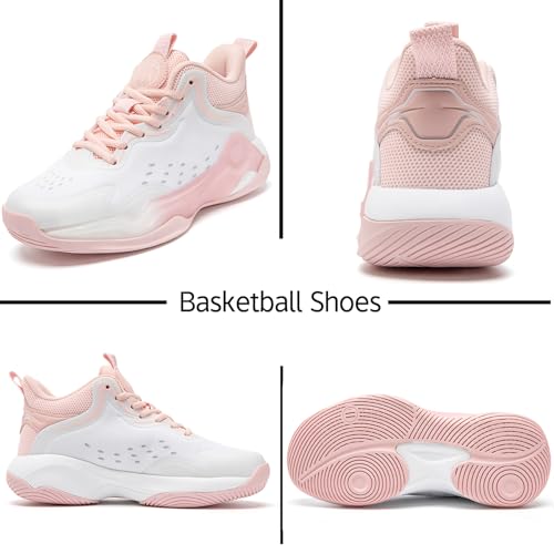 Image of Beita Basketball Shoes for Women Fashion Sneakers Sport Shoes Anti Slip Breathable Tennis Shoes Volleyball Shoes Pickleball Shoes Running Shoes Rubber Sole Indoor Outdoor Court Light Weight Wide