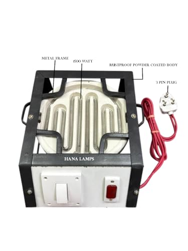 Image of Electric Hot Plate 1500W Cooking Heater | Heavy Duty Rustproof Powder Coated Body | Portable Single Burner Coil Stove | Fast Heating Electric Cooking Plate for Kitchen (Black)
