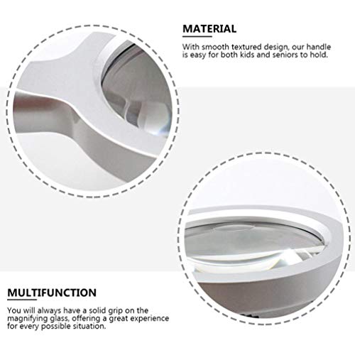 CLISPEED 12 Handheld Grande Lupa Lupa Com Luz LED Lupa Iluminada para A Degeneração Macular Idosos L