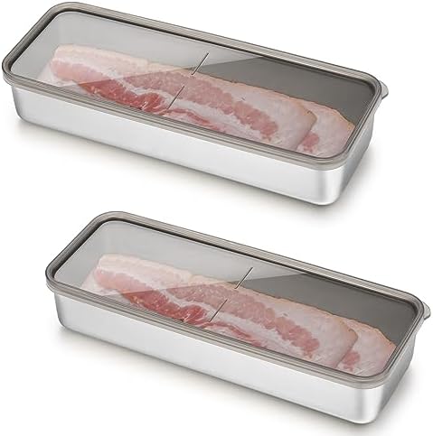 Amazon.com: Maxcheck 1 Pack Bacon Container for Refrigerator 304 ...