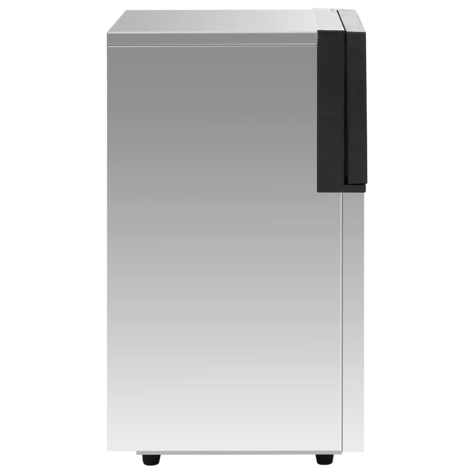 BaraSh Máquina de Hacer Cubitos de Hielo 420 W Plateada 45 kg/24 h máquina portátil para Hacer Cubitos de Hielo para Cocina/Oficina
