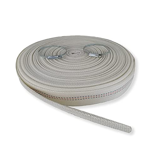 ZYIY 20m Feuerwehr Schlauch 2-Zoll Abflussschlauch 66Fuß Industrieschlauch|Feuerwehrschlauch|Bauschlauch|Flachschlauch|Schlauch mit 2 Clips Geeignet für landwirtschaftliche Bewässerung im Garten Pumpe