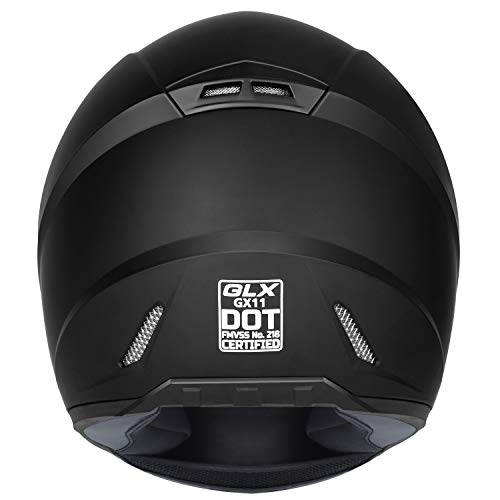 GLX GX11 Compact Full Face Motorcycle Helmet w/ Tinted Visor, DOT by GLX - Used condition - Image 7