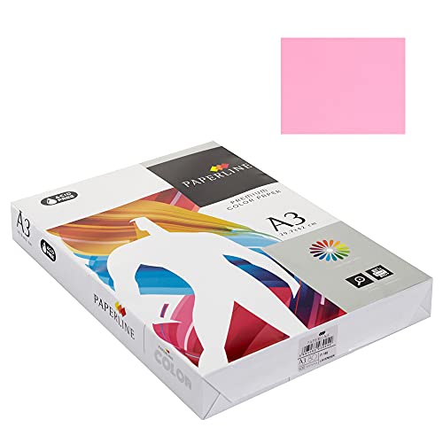 Carta 80G A3 500H Rosa FABRISA pour dessins et loisirs créatifs