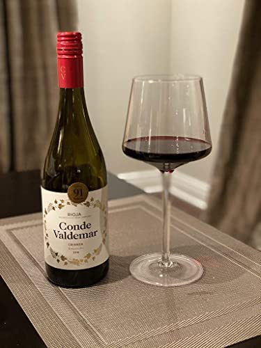 Luxbe - Crystal Wine Glasses 20.5-Ounce, Set Of 4 - Red Or White Wine Large Glasses - Pinot Noir - Burgundy - Bordeaux - 600Ml #TOP4