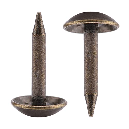Clavos de hierro grueso, 100 piezas, resistentes para muebles de madera, puertas, sofá, material versátil para atar (6 x 12 mm) miniatura 2
