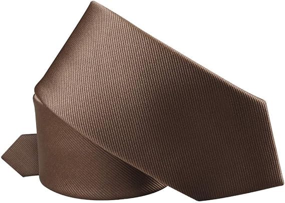 Image of Young Arrow Premium Microfiber Matte Finish Necktie for Men - Solid Formal Tie for Office, Wedding, Party, Groom & Groomsmen