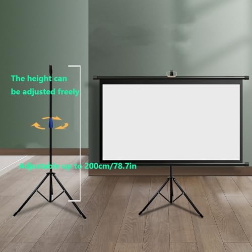 Pantalla de proyección portátil con trípode 72 pulgadas 16:9 miniatura 5