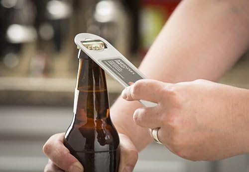 Miniatura 5 de Tablecraft Small Bartender's Friend - Abrebotellas plano de acero inoxidable, 7 pulgadas, plateado