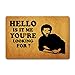 Funny Welcome Doormat for Entryway Front Porch Rugs is It Me You are Looking for Doormat for Front Door Personalized Monogram Kitchen Mats with Anti-Slip Rubber Back Novelty Gift Mat(23.7 X 15.9 in)
