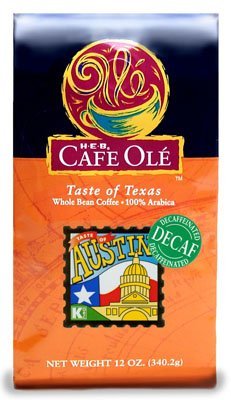 HEB Cafe Ole Whole Bean Coffee 12oz Bag)