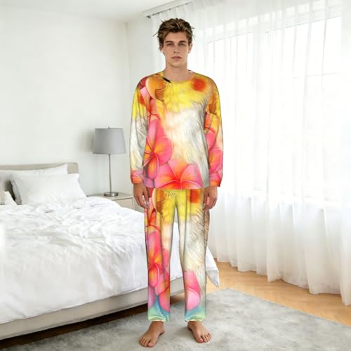 Pyjama hommes imprimé calopsitte manches longues ample taille S-3XL - 5