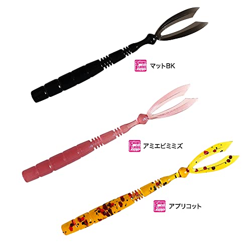 ドレス(Dress) ラビット 2.3inch(8pcs) 8本入り ハーフマットLGRグロー ワーム ルアー ライトゲーム アジ メバル 11枚目