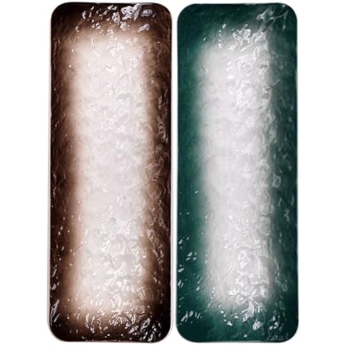 Set de 2 Platos Rectangulares de Cerámica 10 pulgadas miniatura 1