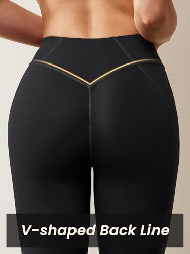 AVGO Workout Leggings for Women Tummy Control 25" - V Shaped Butt Lifting Gym Yoga Pants High Waisted & No Front Seam4