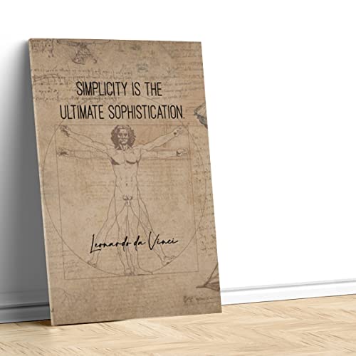 Affiche poster Simplicity Da Vinci pour un salon moderne - 4