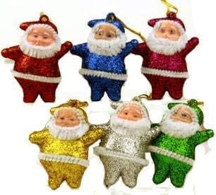 APSAMBR-Christmas Decorations Music and Light Parachute Santa/Tumbling Parachute Santa Ornament Sings Jingle Bells Flips Swings Tumbles Works
