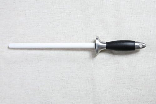Ceramic Vs Steel Honing Rod: Which Sharpens Better? 10 Jende White Ceramic Honing Rod Sharpening Steel, shatterproof rod...
