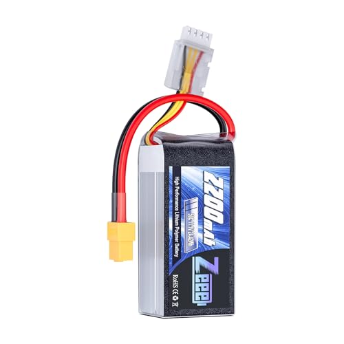 Zeee 3S Shorty Pack Lipo Battery 2200mAh 11.1V 50C Battery with XT60 Plug for RC Car Truck Vehicles...