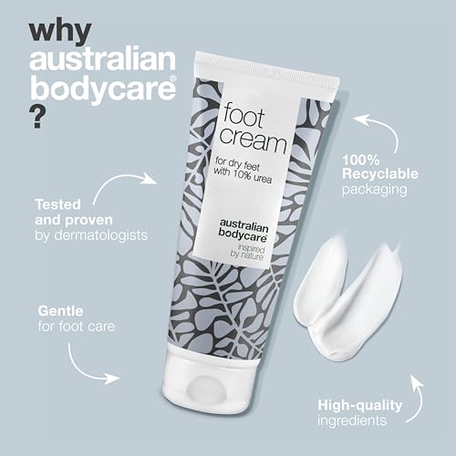 Foot Cream from Australian Bodycare 100ml | Hard Skin Remover for Women & Men | Treatment against Hard, very Dry & Cracked Feet with 10% Urea | Foot Care against Sweaty Feet with Tea Tree Oil - Image 5