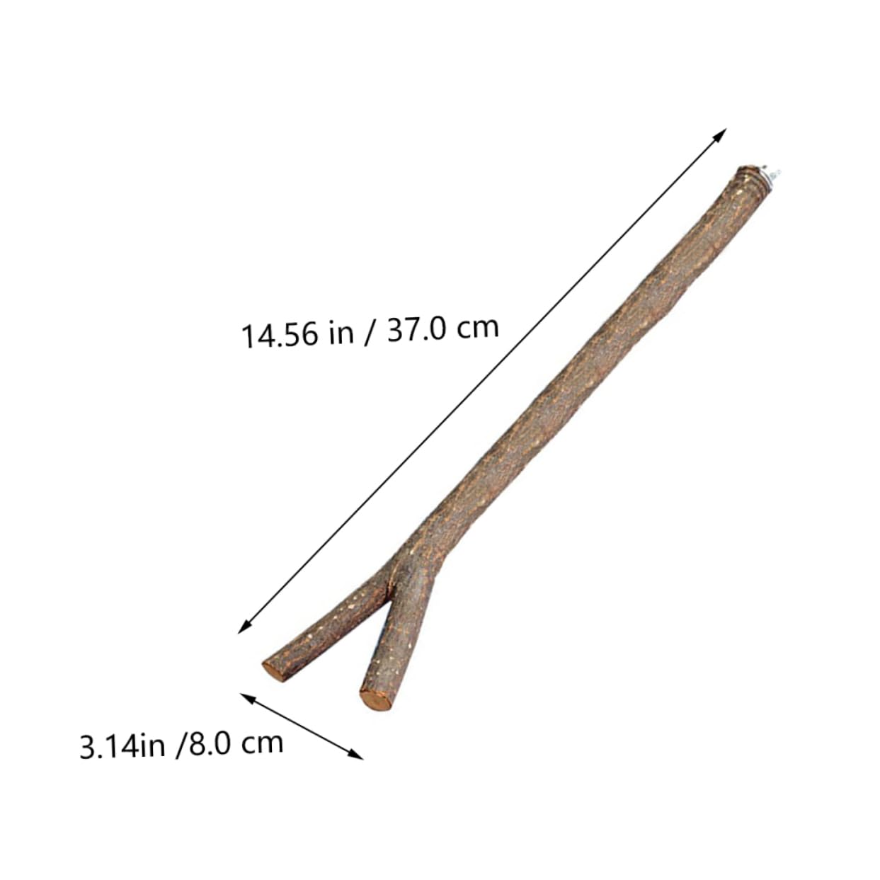 VICASKY 1set Bird Cage Perch Stand Rack Natural Fork Accessory for Parrots and Birds Durable Pet Exercise Easy Installation 2pcs