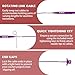 liomey Interchangeable Circular Knitting Needles Set - 13 Pairs of 4 Inch (3mm-10mm), Aluminum Needles, Ergonomic Design for Beginners and Advanced Knitters, Purple