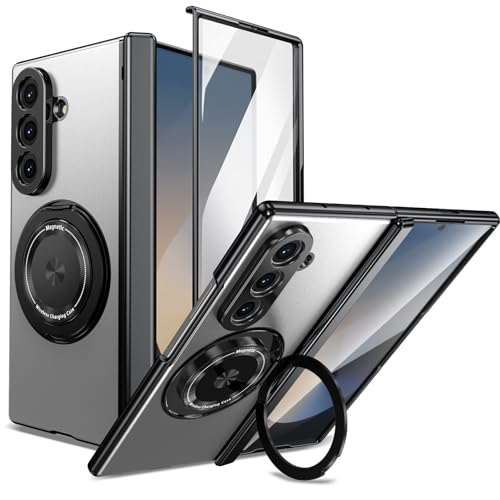 �y�ČRMIL�K�i�zFLURIKA for Samsung Galaxy Z Fold 8 Ultra �P�[�X �����O�z���_�[�t�� �X�N���[���v���e�N�^�[���� �J�����ی� �X���� ���^ �n�[�h PC �L�b�N�X�^���h �}�O�l�b�g �ϏՌ� �ی�P�[�X, Silv