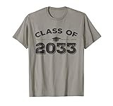 Class of 2033 Grow With Me Graduation T-Shirt