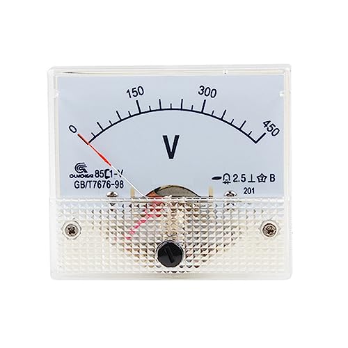 Voltmètre analogique 85C1-V pour mesure stable de tension continue 600V