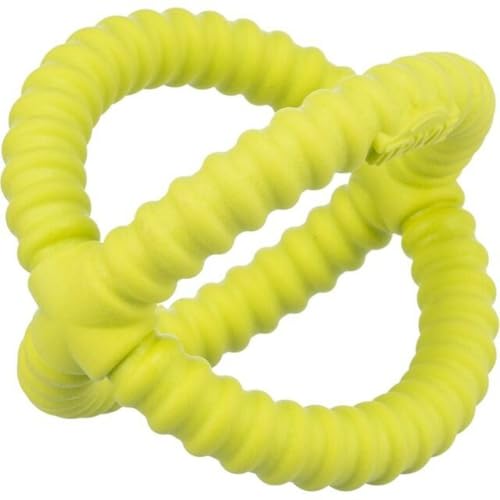 Trixie Aqua Toy Greifer - schwimmendes Hundespielzeug aus TPR zum Apportieren - ø 17 cm Lime, Motivationsspielzeug für Hunde zum Werfen & Ziehen - 33448