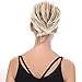 OUBECA Tousled Synthetic Hairpiece Scrunchies Straight Elastic Updo Scrunchy Messy Bun for Women (27T613)