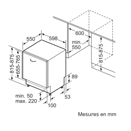 Lave-Vaisselle Siemens SN73HX16CE – 60 Cm, 14 Couverts, 42 dB, Tout Intégré - vue 10