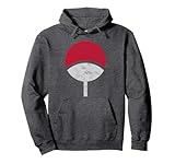 Naruto Shippuden Sasuke Uchiha Symbol Distressed Pullover Hoodie