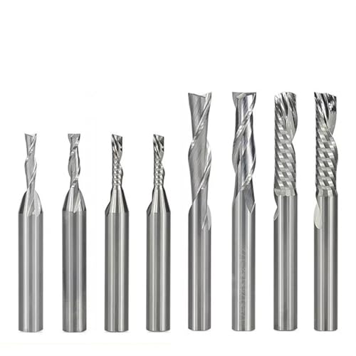 Fraise à spirale 1/4 carbure pour découpe cnc aluminium métal